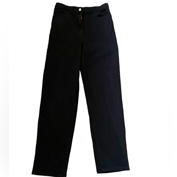 Wilfred Free The Melina High Rise Straight Leg Denim Pant Black Size 6 - Picture 4 of 13